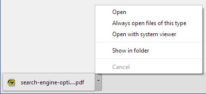 google chrome not opening pdf file