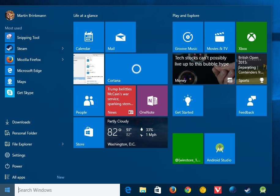 windows 10 classic start menu 2018 download