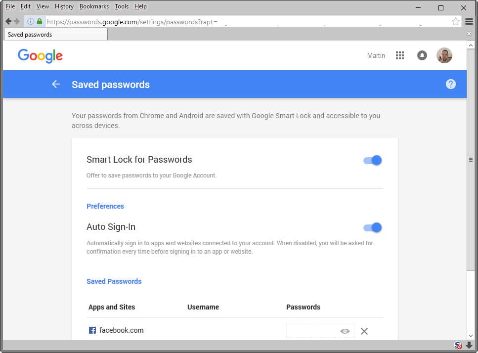 google chrome saved passwords linux