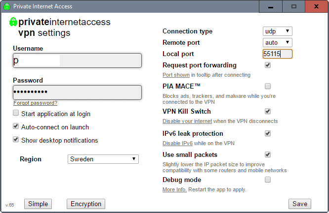 set up private internet access linux