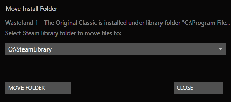 how to move steam install folder
