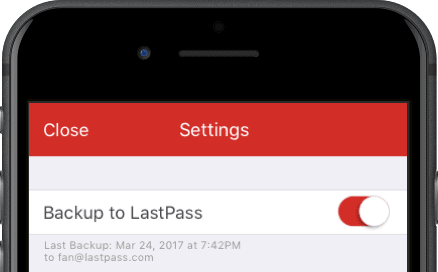 iPhone backup settings