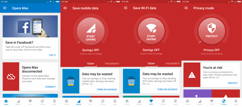 Image result for how to on data save mode in opera max