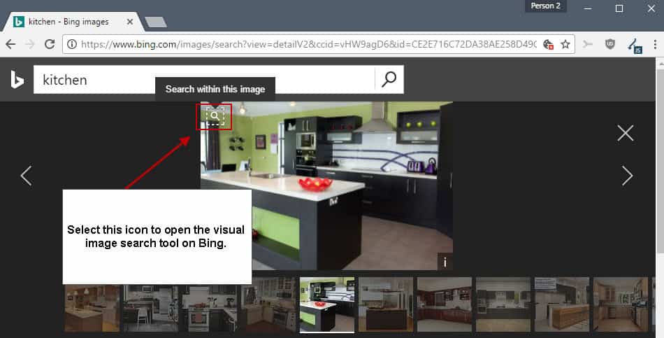 bing visual image search