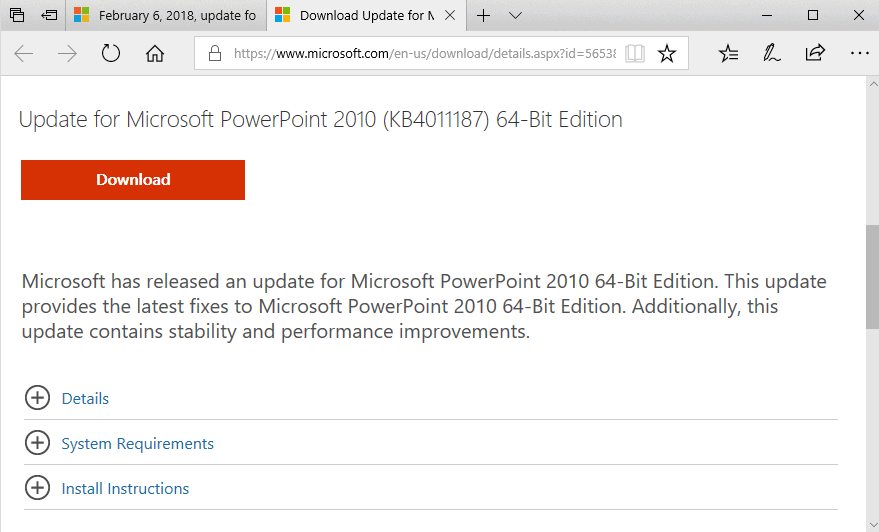 Update for microsoft office что это