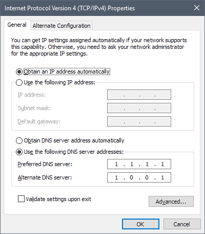 cloudflare public dns