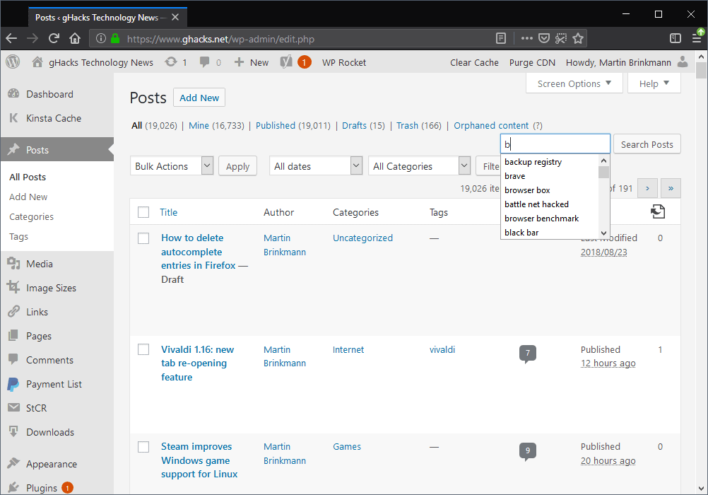 firefox suggestions