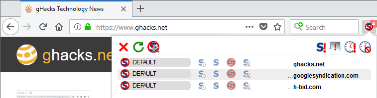 noscript interface